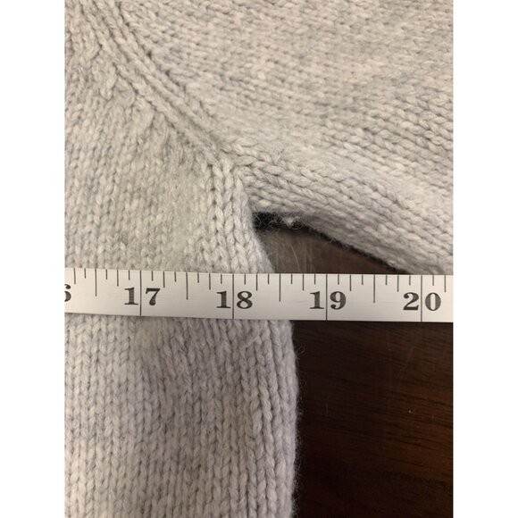 Banana Republic M Alpaca Merino Wool Ruffle Knit Sweater Winter - Picture 5 of 8